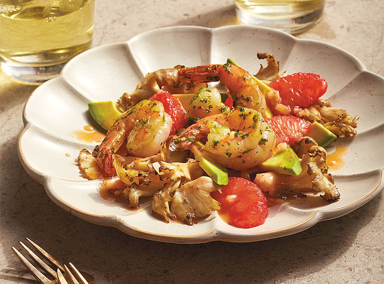 Roasted Shrimp, Avocado, and Blood Orange Salad