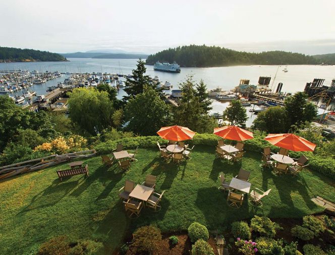 There is so much to explore on San Juan Island that you'll want to create an itinerary, even if you're on island time.  Start with  viewing the ferry arrivals from the terrace at Friday Harbor House.