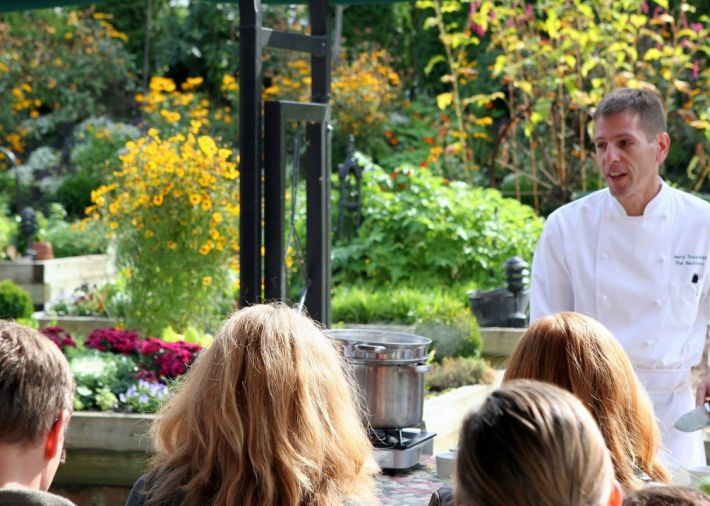 21 Acres, a nonprofit organization dedicated to agricultural education, regularly hosts chef-driven dinners, cooking classes, and other events.