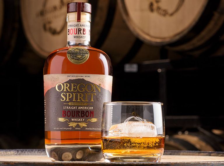 Oregon Spirit Distillers in Bend, Oregon, distills rye, bourbon, and wheat whiskeys.