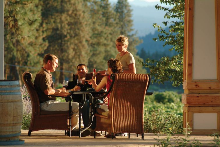 The tasting room at Valley View Winery is a lovely site to enjoy Southern Oregon wines and a picnic.