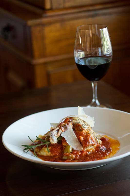 Herbes De Provence Roasted Chicken With Polenta, Tomato, Fresh Herbs
