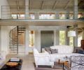 All the metal work, including the steel loft insert and spiral staircase, was custom fabricated in a minimal and elegant style.