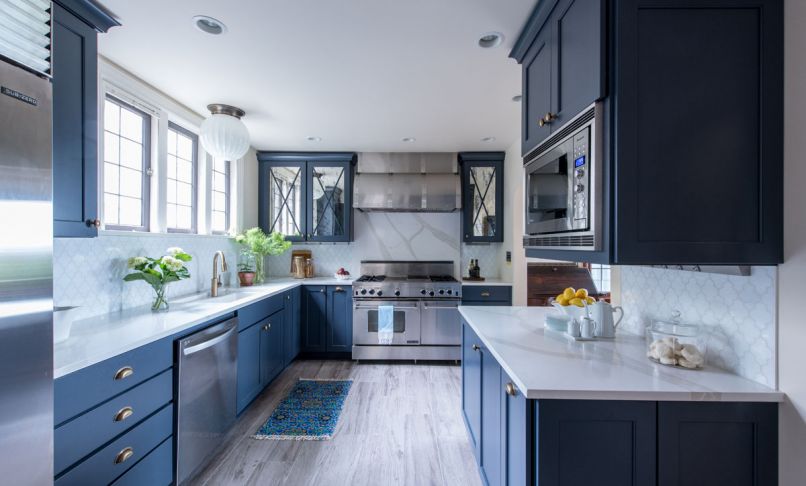 Bringing additional light into the kitchen was a central theme of this vintage home remodel.