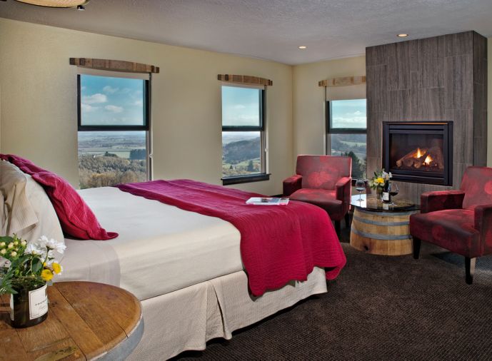 Youngberg Hill Inn is perched with sweeping views.
