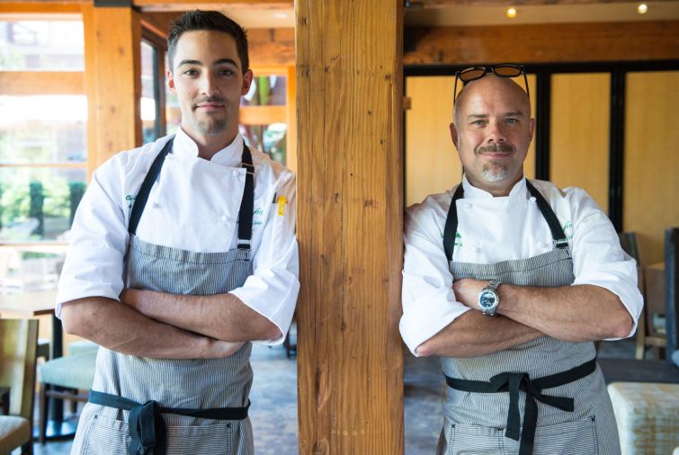 Barking Frog Sous Chef Chris Smith and Executive Chef Bobby Moore.