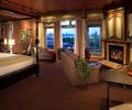 Rooms at Willows Lodge all feature in-suite fireplaces and reclaimed materials.