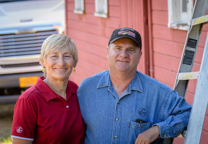Jon and Debra Laraway. Jon comes from a pear-growing family, four generations of them. Pears have been grown among the rolling orchards and foggy valleys for generations, tended by the same families with the same hard work and commitment to producing the best fresh produce.