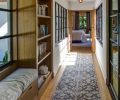 To preserve the character of the architecture, Brachvogel designed a sunlit corridor, with windows on both sides, that leads from the main house to the 1200 sq. ft. Master Bedroom and Bath addition.