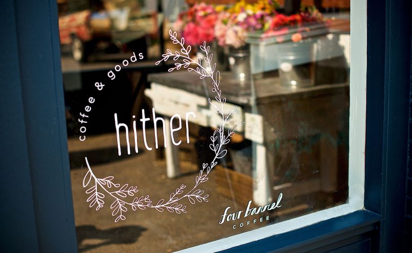 Hither serves a small menu of breakfast and lunch.