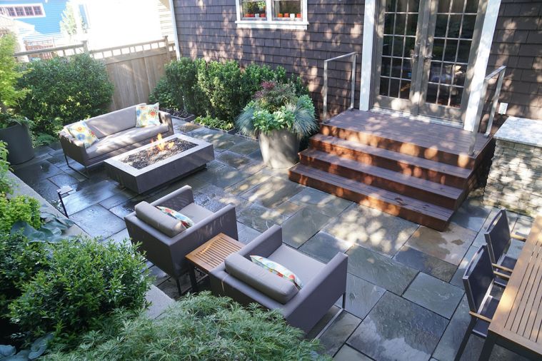 The deck is made from sustainably grown Ipe, a tropical hardwood prized for its durability.