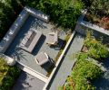 Many of the landscape elements were designed to be viewed from above as well as ground-level, like the raised beds in the veggie garden.