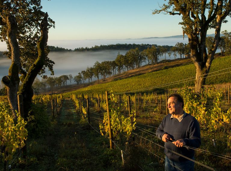 Moe Momtazi, owner of Maysara Winery and Momtazi Vineyard in McMinnville. Photo © Andrea Johnson