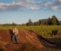 Montinore Estate in North Willamette Valley, Oregon with 240 acres is one of the largest producers of certified estate wines made from Biodynamic grapes in the country. Partner Rudy Marchesi serves on the committee of international Biodynamic vintners and helped develop a curriculum for the practice. Marchesi atop one of Montinore Estate’s many compost piles. Nutrient rich compost is tested after several months of fermentation to ensure maximum nutritional value. Much like winemaking techniques, the formulas for the “organic teas” are tested and perfected over time using a variety of plants, herbs and minerals. Photo © Andrea Johnson