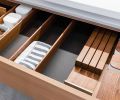 Elegantly designed thin Poggenpohl drawer box is also very durable.