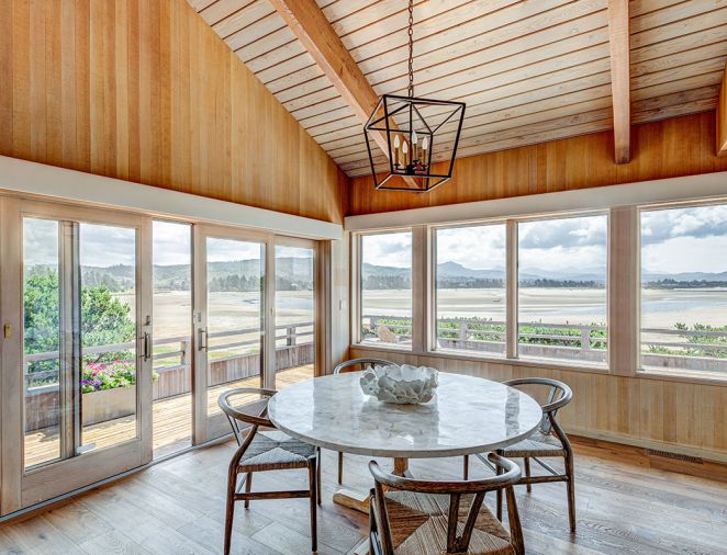 Natural cedar and unfettered views grace every room. A variety of areas to relax and unwind both indoors and out invite guests to embrace the slower pace of beach living.