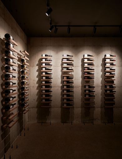 Cable wine storage system by Buoyant.