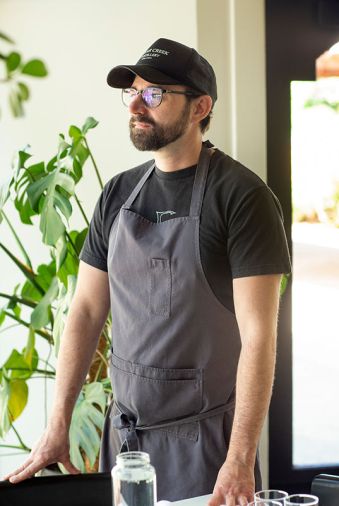 Chef Justin Woodward, culinary adventurer.