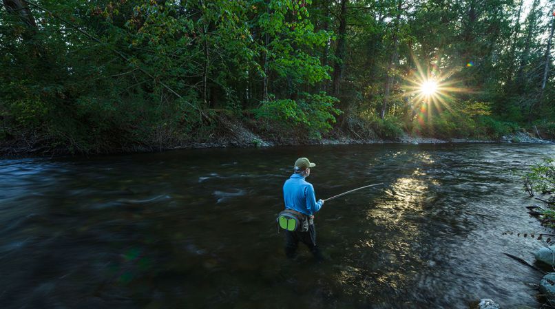 The solitude of fly fishing.