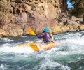 Kayaking the Deschutes River near Sawyer Park.