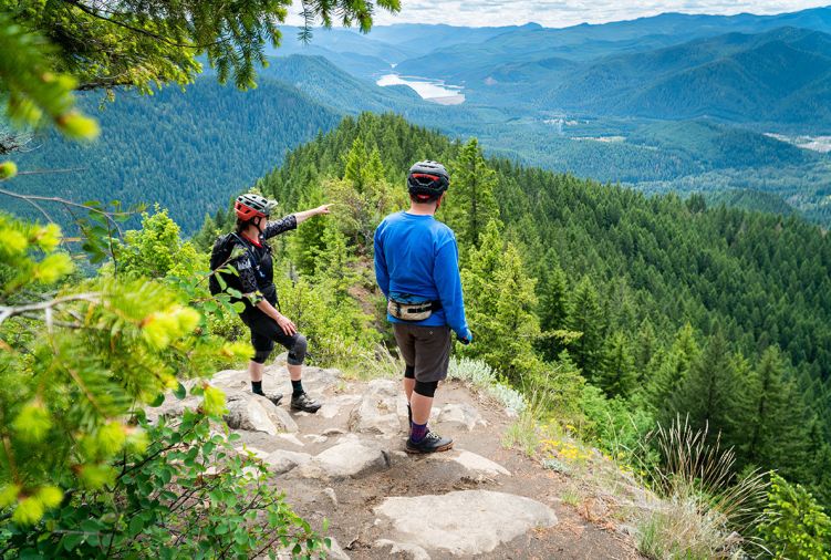 Mountain biking adventures abound, explore on your own or schedule a group shuttle from Bend to majestic spots all over Oregon, such as this breathtaking vista of Dead Mountain Trail in Oakridge.
