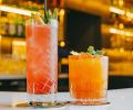 Dear Irene shakes-up the Al Pastor Mezcalita with a spicy rim as well as the Ranch Rosé cocktail with blood orange cordial.