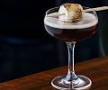 Sunriver Resort serves up a mean Black Walnut Martini with toasted marshmallow skewer.