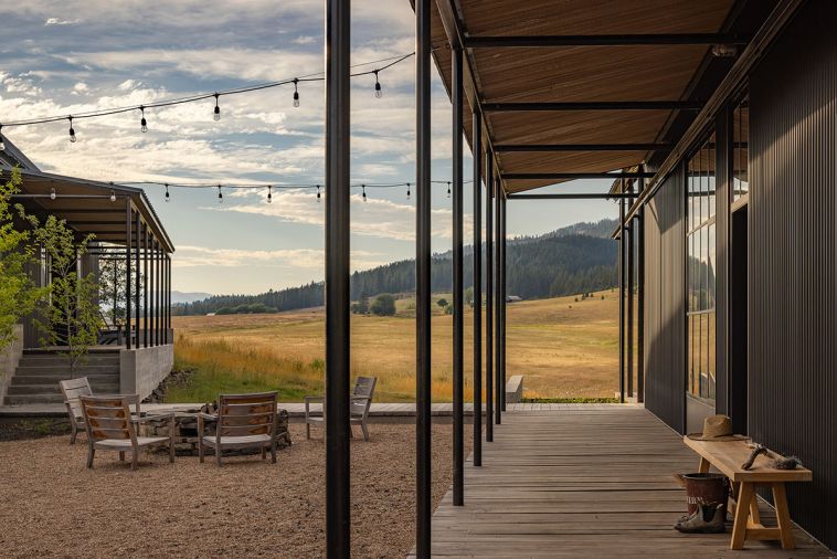 The expansive, yet peaceful porches are a backbone of the design.