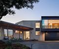 The home exterior is covered in tongue and groove cedar cladding, rough side out, creating lovely texture. Green roofing and an insulated garage door reiterate the homeowners&rsquo; dedication to eco-savvy living. Windows and doors throughout were sourced from Portland Millwork Inc.