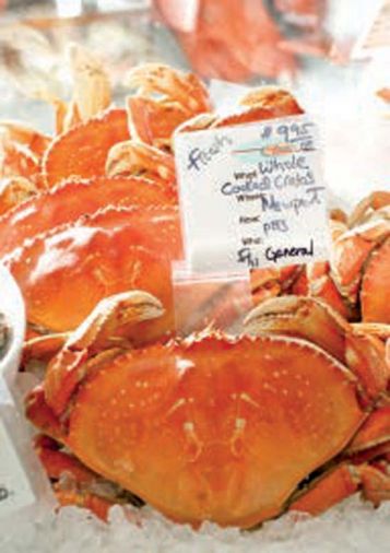 At Local Ocean, the daily catch is labeled with the vessel, the name of the fisherman and how it was harvested.