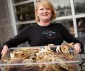 Laura Anderson of Local Ocean showcases the daily catch. Purists will want to order the two pound whole cooked crab in the shell. On blustery days, warm up with the soul-satisfying Roasted Garlic and Dungeness Crab Soup.