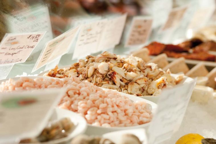 The daily catch, displayed at Local Ocean.