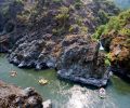 O.A.R.S. scenic raft trip through Stair Creek Falls. O.A.R.S also offers Wilderness Gourmet, Wine on the River, Craft Beer Tasting and lodge-based adventures on the Rogue River.