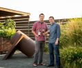 At Foundry Vineyards, the eclectic art gallery and tasting room, winemaker Justin Basel (left) and general manager Jay Anderson (right) craft art-inspired wines from estate vineyards planted in 1998.
