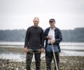 Bill Taylor with his late father, Justin Taylor, the patriarch of Taylor Shellfish Farms, who could be found walking the tide flats most daylight tides up until the age of 90.