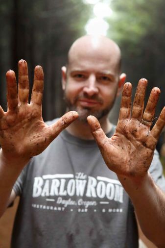 Czarnecki of the Joel Palmer House says the amount of mud you leave the forest covered in is an indicator of how successful a day you’ve had truffle hunting.