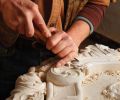 Carving since 1978, Pancoast works from his studio in Amity, Oregon. The majority of his work is custom furniture, cabinetry, mantles and architectural embellishments such as corbels and door pulls.