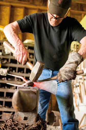 Red Pig Garden tools makes an amazing range of tools, from the familiar (trowels) to the obscure, like the Victorian-era Ball Weeder. Custom commissions are also possible.