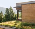 The landscape was designed with plants that need minimal irrigation and maintenance.