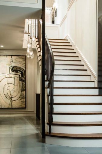 The massive interior reconstruction of Sam Hill’s Seattle mansion by Stuart Silk Architects required demolishing every interior wall, and relocating the entry stairs.