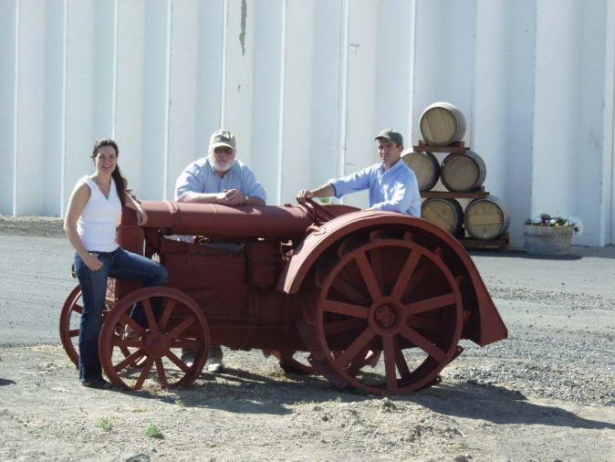 Megan, Jack and Greg Jones of Jones of Washington, a family winery in Central Washington.